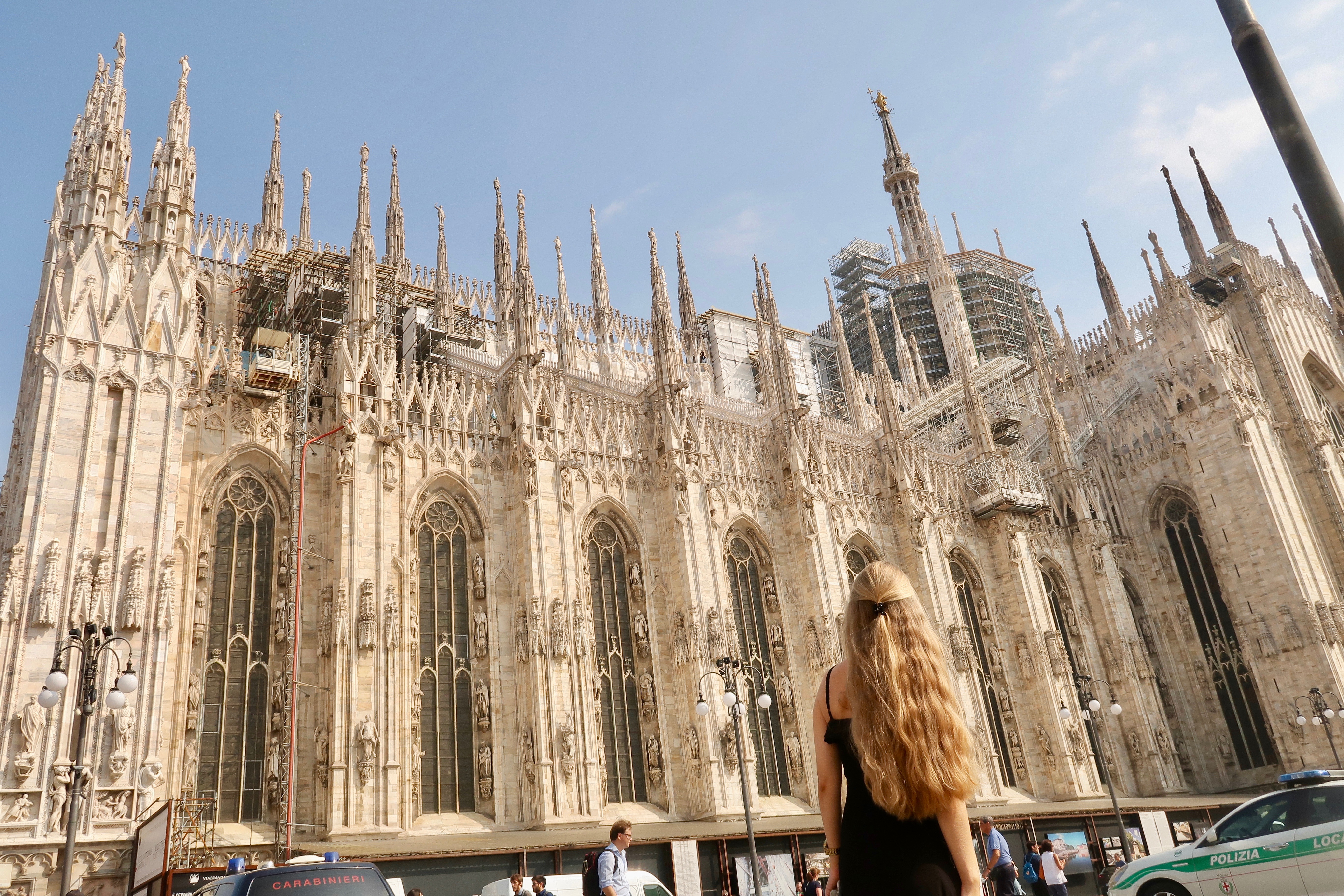 Mailand: die Nebenansicht vom Dom ist ebenfalls atemberaubend!