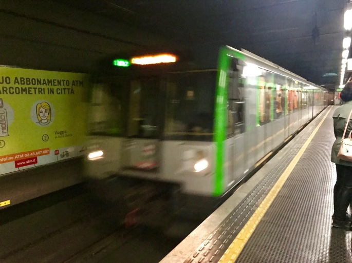 Mailand: Grüne Linie M2 Bahngleis
